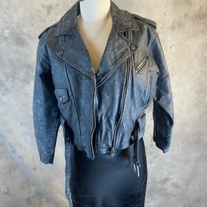 Carmar Black/Grey Leather Jacket